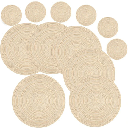 Round Woven Placemat Set