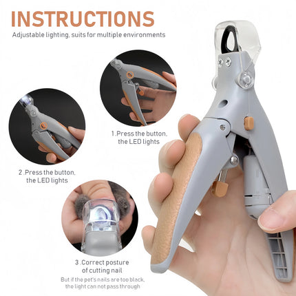 LED Light Pet Nail Clippers