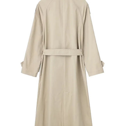 Women's Belted Double-Breasted Trench Coat