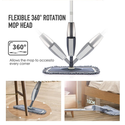 Magic Spray Mop with Microfiber Pads