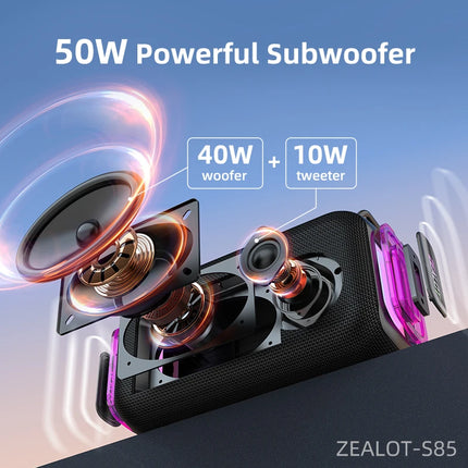 50W Portable Bluetooth Speaker