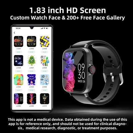 NNEOBA Smart Watch Fitness Tracker Black