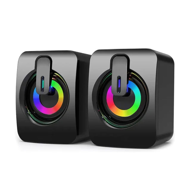 USB Desktop Speakers with LED Lights