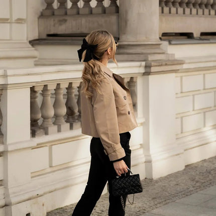 Women's Cropped Trench Jacket