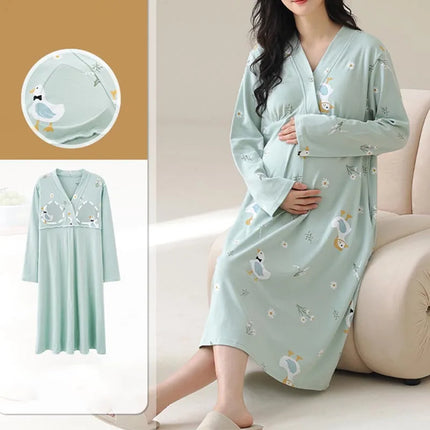 Cotton Maternity Nursing Nightdress