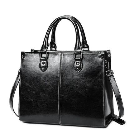Leather Tote Shoulder Bag