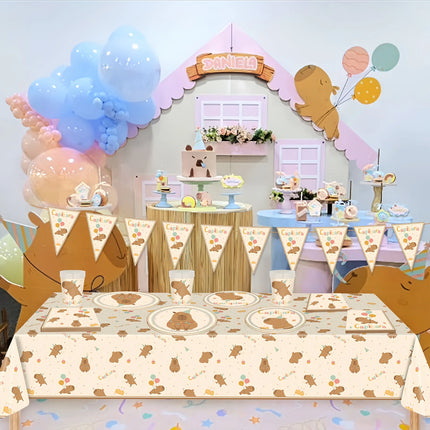 Capybara Party Tableware Set