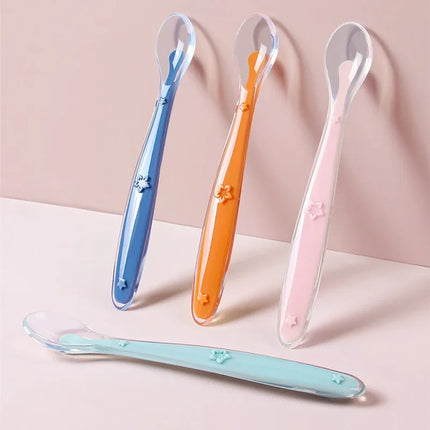 2-Piece Baby Silicone Spoon Set