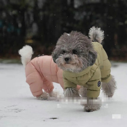 Warm Four-Legged Dog Coat