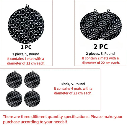 Round Silicone Induction Hob Protector Mat