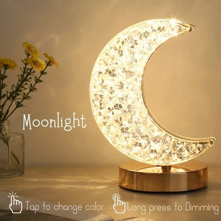 LED Moon Crystal Night Light