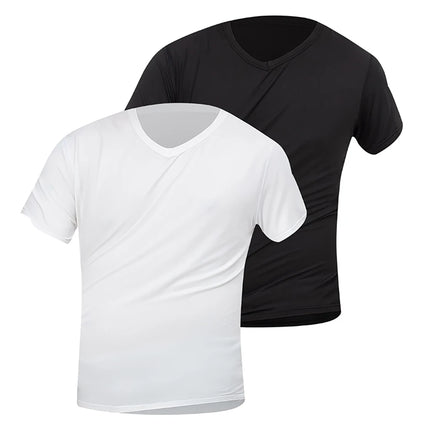 Men's Solid Color V-Neck T-Shirt