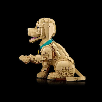 Golden Retriever Puppy Building Blocks Model Set