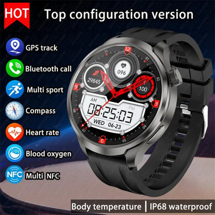 NNEOBA GPS Fitness Smart Watch Black