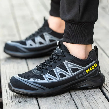 Men's Steel Toe Puncture-Resistant Safety Sneakers