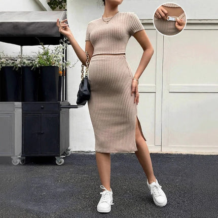 New Maternity Clothing Mid Length Slim Fit