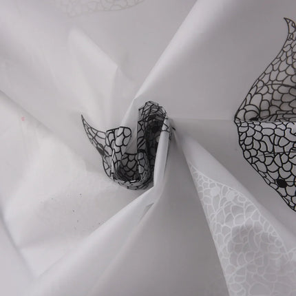 Leaf Pattern Plastic Shower Curtain