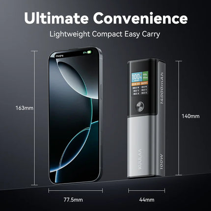 14000mAh 100W Fast Charging Power Bank