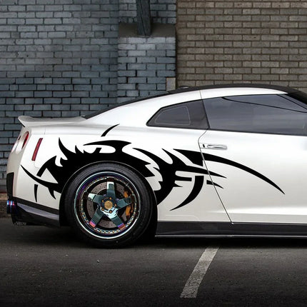 Flame Pattern Car Decal