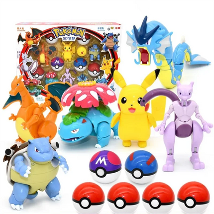 Transforming Pokeball Figure Toy