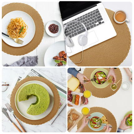Round Woven Placemat Set