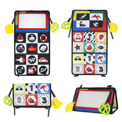 Baby Sensory Cloth Book with Mirror for Early Learning