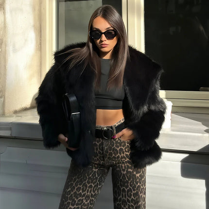 Women's Fluffy Faux Fur Coat