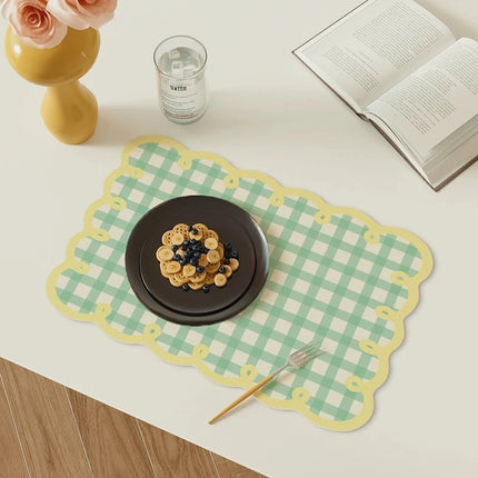 Grid PU Leather Placemat