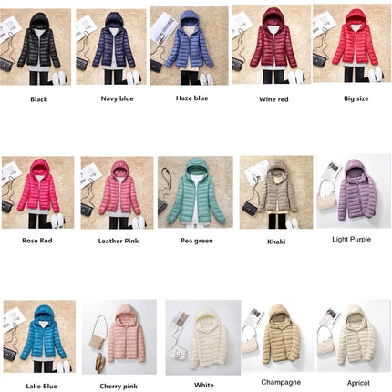 Women's Lightweight Hooded Puffer Jacket