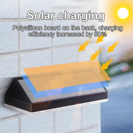 2-Pack Colorful Solar Wall Lights