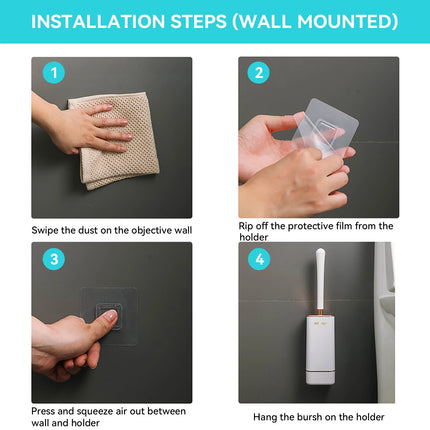Silicone Toilet Brush with Holder