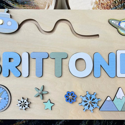Puzzle Board Wooden Names
