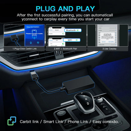 Wireless CarPlay and Android Auto Adapter