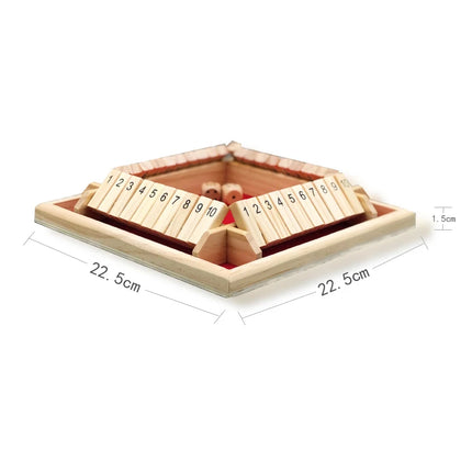Wooden Arithmetic Dice Game