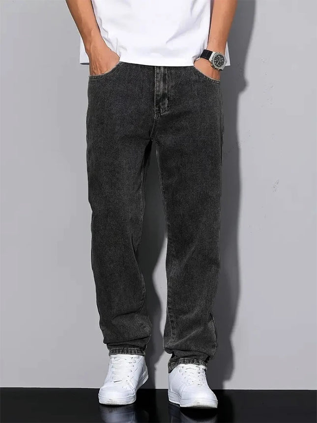 Men's Wide Leg Denim Pants