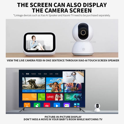 2K 1296P 360° Smart Security Camera