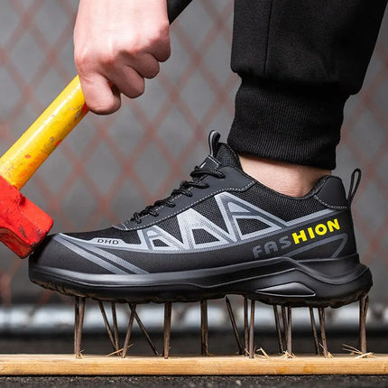 Men's Steel Toe Puncture-Resistant Safety Sneakers