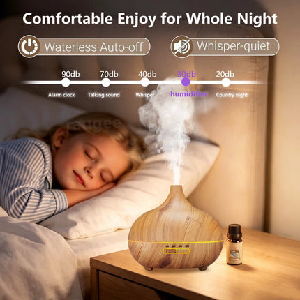 Woodgrain Ultrasonic Aroma Diffuser