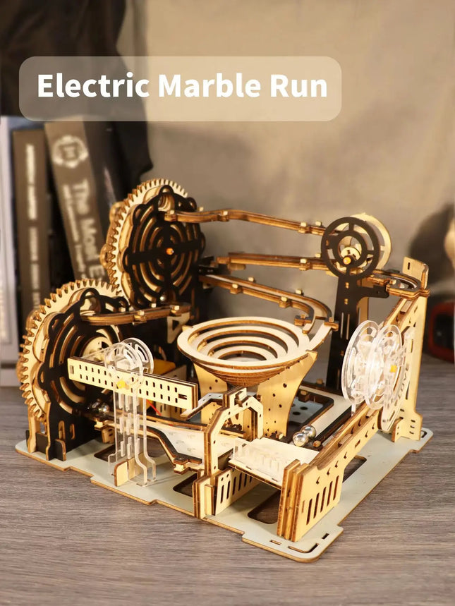 3D Wooden Marble Run Puzzle
