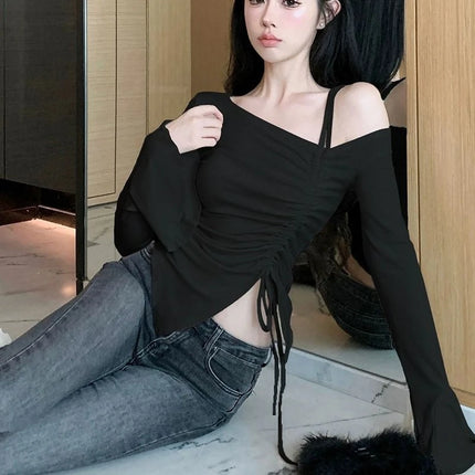 Women's Off-Shoulder Flare Sleeve Top
