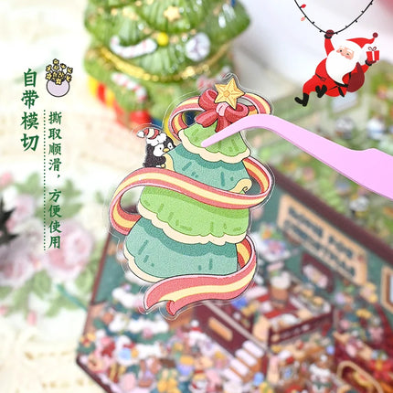Christmas 3D DIY Sticker Cabin Scene Craft Kit for Kids