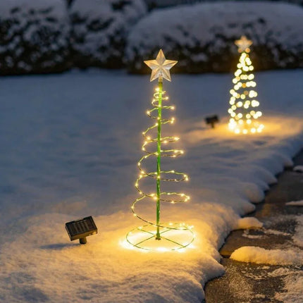 Solar Christmas Tree Garden Lights