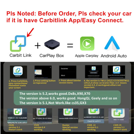 Wireless CarPlay and Android Auto Adapter
