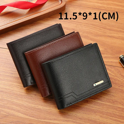 Fashionable Men's Bifold Short Wallet