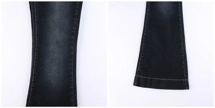 Vintage Low-Waist Flared Jeans