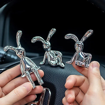 Long-Eared Rabbit Decorative Figurine Set