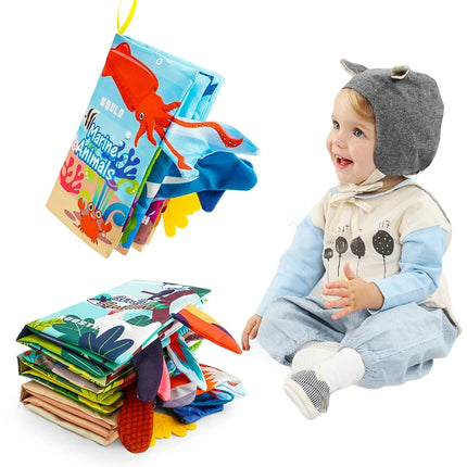 Baby Touch and Feel Sensory Soft Book for Infants