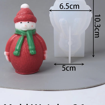3D Christmas Silicone Craft Mold
