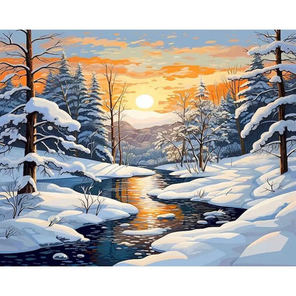Winter Snow Scene Jigsaw Puzzle