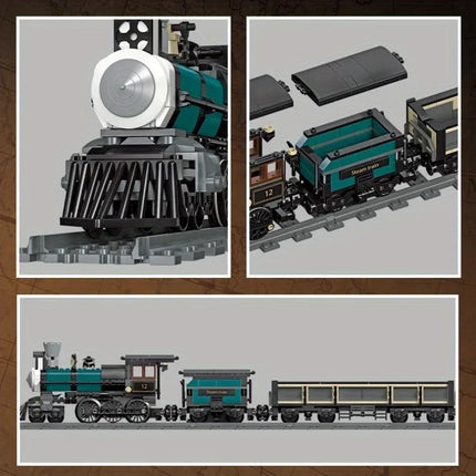 Steam Train Building Block Set
